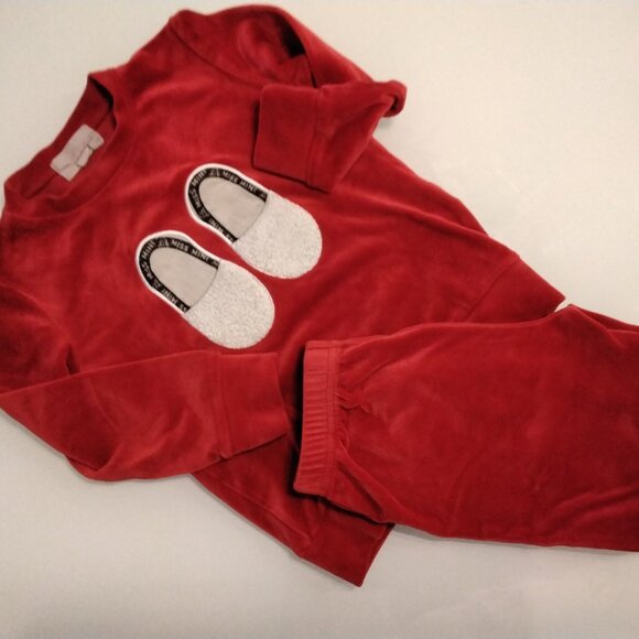 Miss mini red slipper pajamas size 4 - Picture 3 of 4